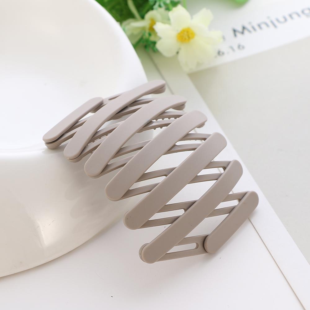 Simple New Telescopic Headband New Portable Folding Hairpin Ladies Non-slip Hairpin Hair Accessories Fashion