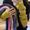 New Knitted Sleeves for Women's Long Wool Versatile Korean Version of Stacked Gloves Fashionable Simple Student Arm Cover
