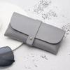 New Handmade Glasses Case Soft Cover Bag PU Leather Glasses Box Lightweight Buckle Clamshell Spectacle Case Women Men