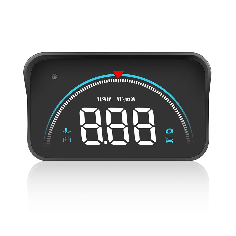 Проекционный дисплей на лобовое стекло для автомобилей, OBD2 проекционный дисплей цифровой спидометр для автомобиля, проектор HUD, дисплей спидометра автомобиля с об/мин, вольтами, водой