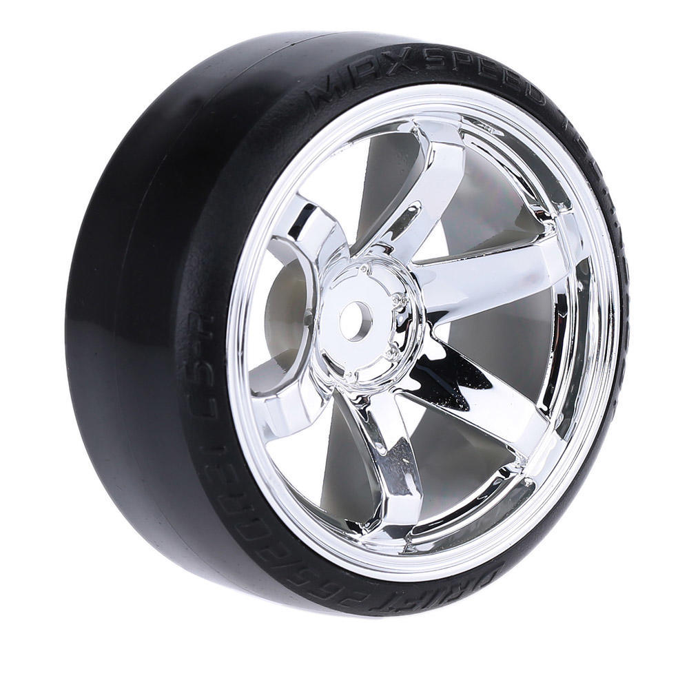 4Pcs Wear-resistant Crush-resistant Hard Tyre 1/10 Drift Car Tires Replacement for TRX HSP Tamiya HPI Kyosho On-Road Drifting Car