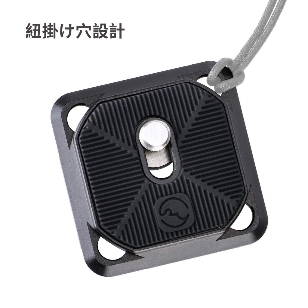 SWFOTO Camera Quick Release Camera Clip Pro Camera Plate Camera Click Compatible with RRS CP-39 Holder, 1/4" Screw, Arca-Swiss Compatible, Quick-Hook