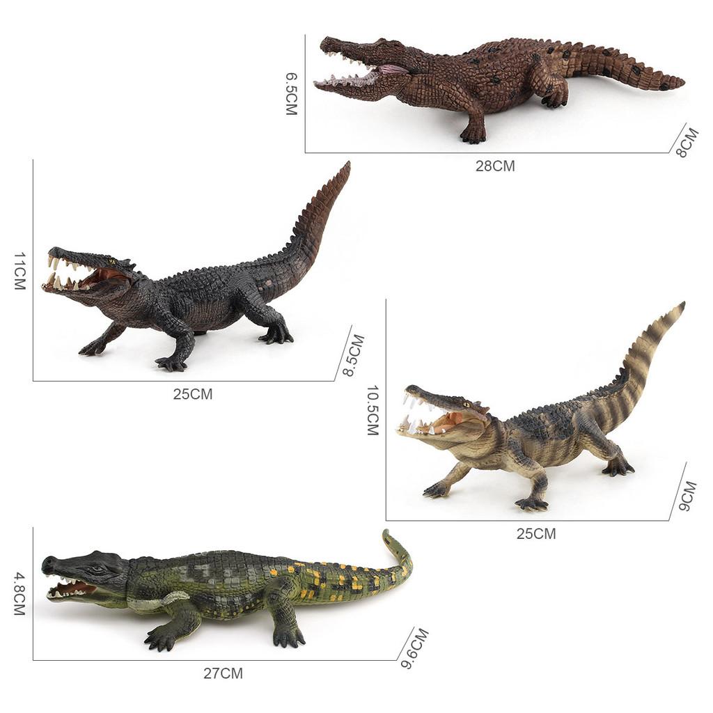 Pvc Crocodile Model Static Animal Figure Wildlife Decor For Kids And Nature Enthusiasts