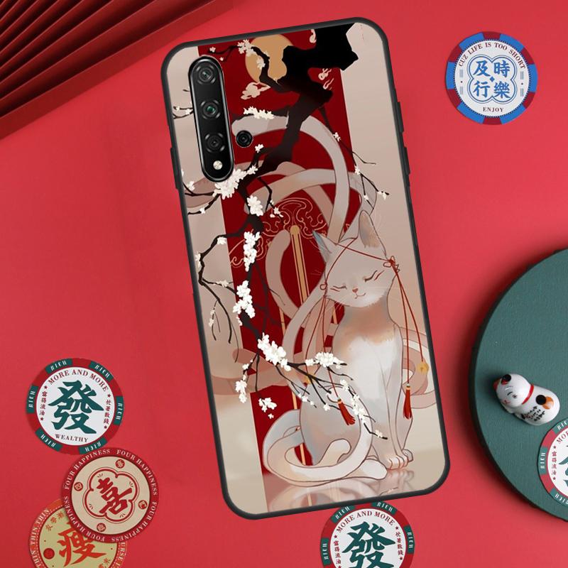Kitsune Fox Japanese Art For Huawei Nova 5T 10 9 SE 7i 8i 11i 12i Y73 Y90 Y70 Y72 Y61 Y91 P60 Pro P30 P40 Lite Case