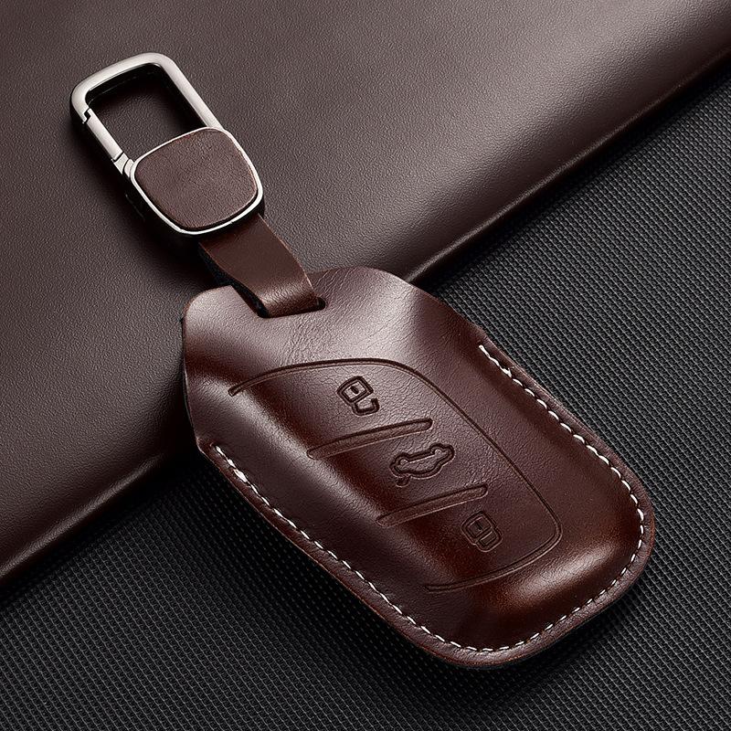 Applicable To Roewe Rx5 Leather Key Cover 350/360/w5/ei6 Shell Plus Car Buckle Ruixing Ei5 All-inclusive Creativity