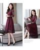 Long Midi Perfect for Party and Formal Beautiful [Chubikime] Women's All-Lace Dress, Sleeves, Length, A-Line, Lined, Belted, Slimming, Weddings,