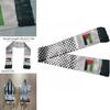 Stylish Palestinian Flag Scarf 14*130cm Length High-quality Polyester