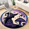 1PC Witch Mushrooms Office Round Area Rug, Indoor Mat Suitable For Office, Under Office Chairs Bedroom Living Room Home Decor, Room Deco 022