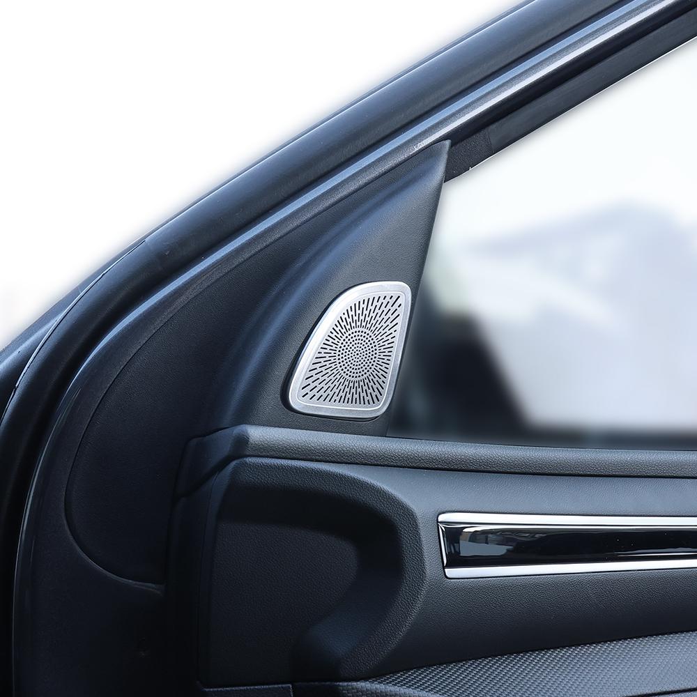 Interior Accessories For Hyundai Tucson NX4 2026-2026 Stainless Steel A-Pillar Audio Speaker Black Cover Trim LHD