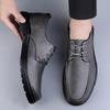 Spring Autumn Men's Leather Shoes Retro Style  Casual  Luxury Brand Italian Shoes Designer 2024 New Fashion
