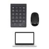 22-Key Numeric Keyboard Keypad 2.4G Wireless Number Pad and Mouse Kit Protable For Laptop Phone Tablets with USB Adapter