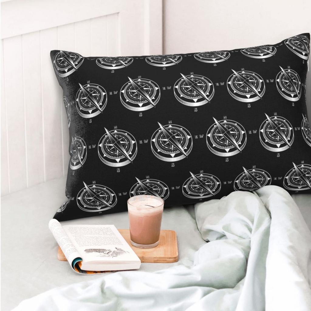 Nautical Compass Captain Anchor Boat Rectangle Pillowcase Cushion Cover Decor Bedroom Bed Home Comfort Throw Pillow