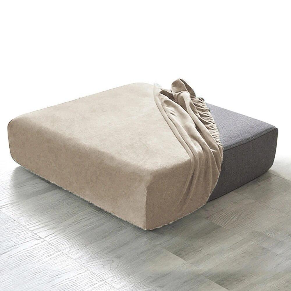 Super Soft Velvet Couch Covers for Sofas Stretchy Sofa Cover Removable Anti-dust Sofa Cover Living Room Solid Colors Pets Dogs