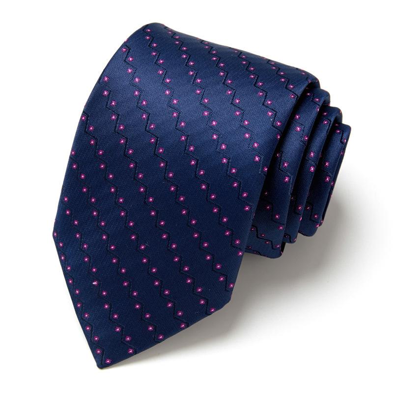 Men'S Business Tie Hand-Typed Professional Dress Interview Tie Men'S Polyester Silk