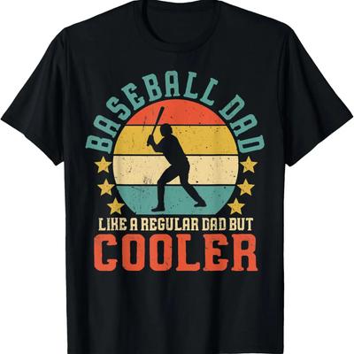 Mens Baseball Dad Funny Baseball Lover Father's Day T-Shirt