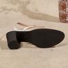 Plus Size Open Toe Chunky Heel One Strap Women Sandals