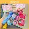 Charming Sakura Season Bunny Keychain Adorable Keyring For Bags And Cars