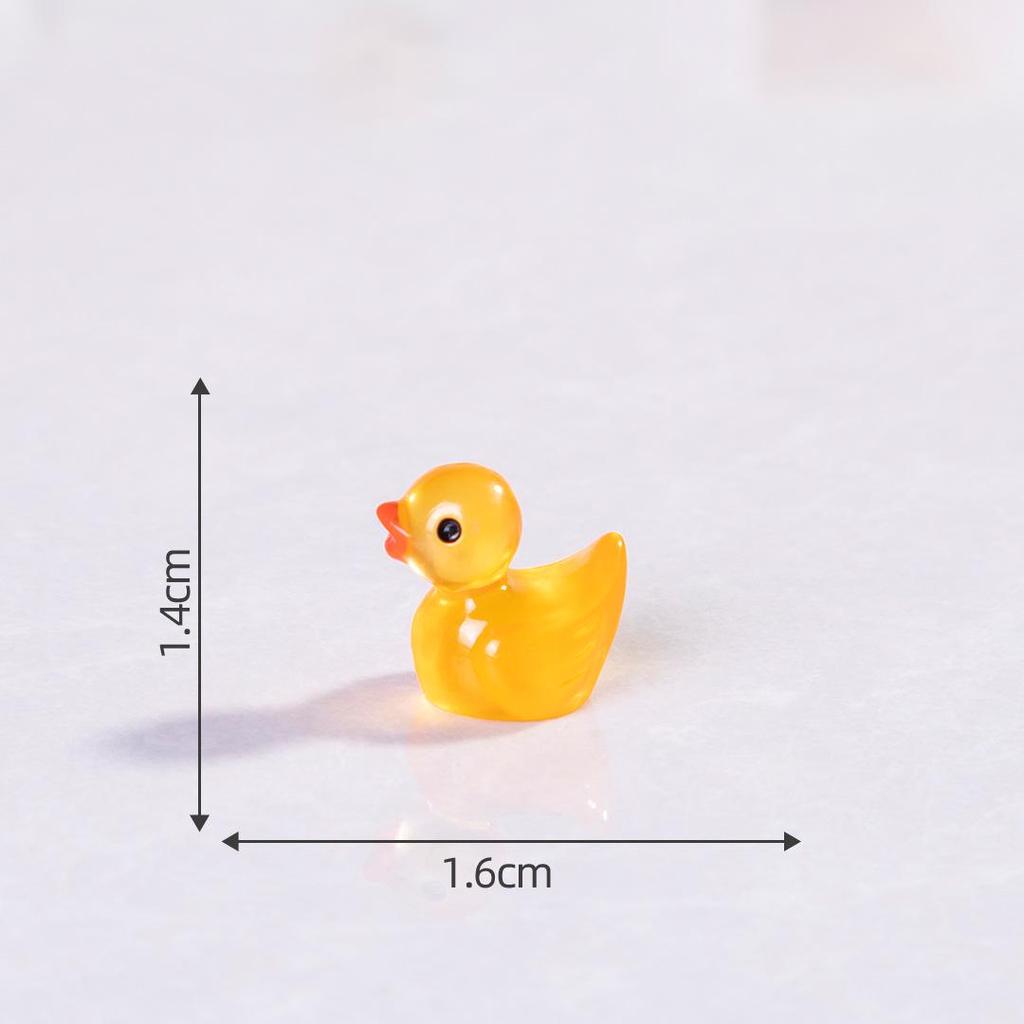 Pryskyřičná svítící kachna DIY komponenty pro šperky a vlasové doplňky