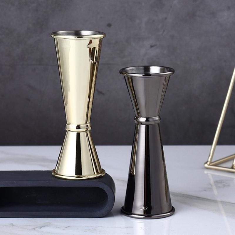 Cocktail Bar Stainless Steel Japanese Design Double-headed Spirit Measuring Cup for Home Bar Party Bar Accessories Club