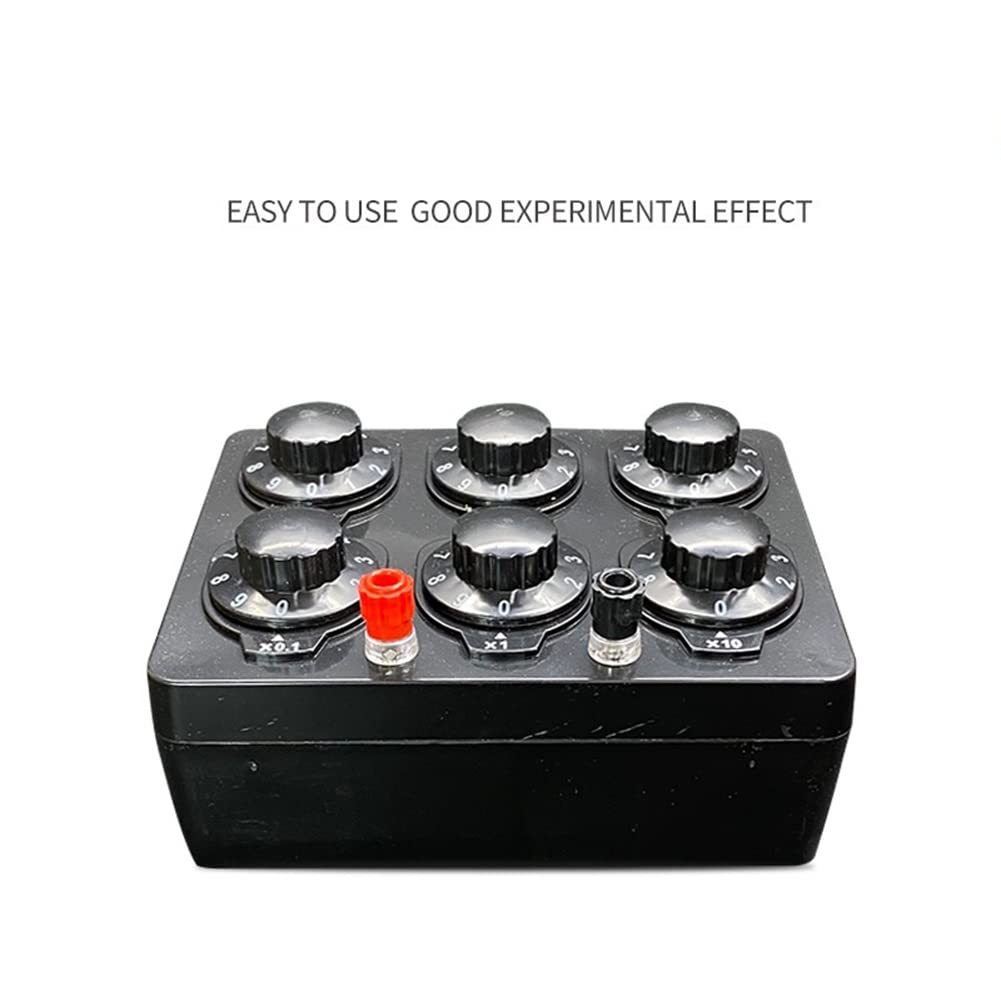 Ahvqevn 0-99999.9 Ohm Simple Resistor Box, Precision Variable Decade Resistor, Educational Aid, Educational Resistor Box