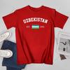 Unisex Unisex Uzbekistan EST1991 Independence Day Tshirt Tees T Shirts WoUnisex Boys 100 Cotton TShirt