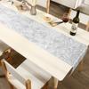 Bronzing PVC Table Runner 35*180cm Leaf Hollow Anti-slip Heat Insulation Dinning Table Mat Home Hotel Tablecloth Decoration