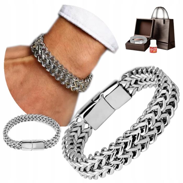 THICK Silver Men' Bracelet Gift For Men