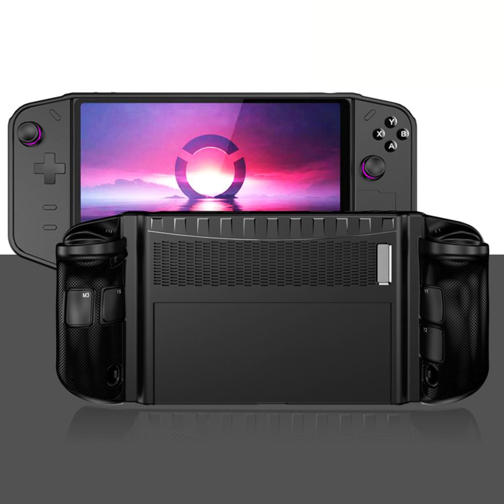 TPU Hülle Stoßfester Schutzhülle mit Ständer Sturzsicher Weiche Schutzhülle Rutschfest für Lenovo Legion GO Spielekonsole