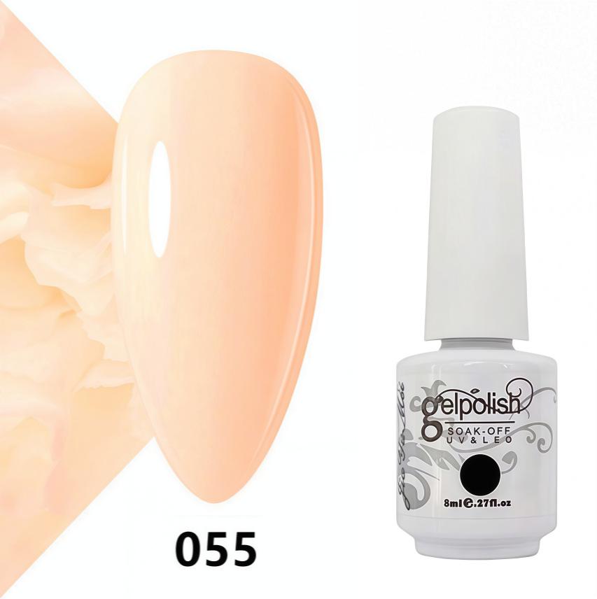 Amber Gel Polish Set: Gel Polish Manicure Kit with Whitening, Base Coat, and Sealer.