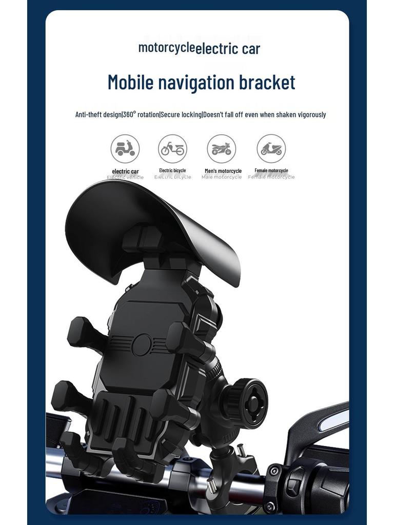 Wireless Fast-Charging Motorcycle & Scooter Phone Holder
