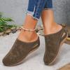 Plus-size Heels, Platform Shoes, Slippers, Women's Shoes, New Style, Head Covering, Casual Half-slippers