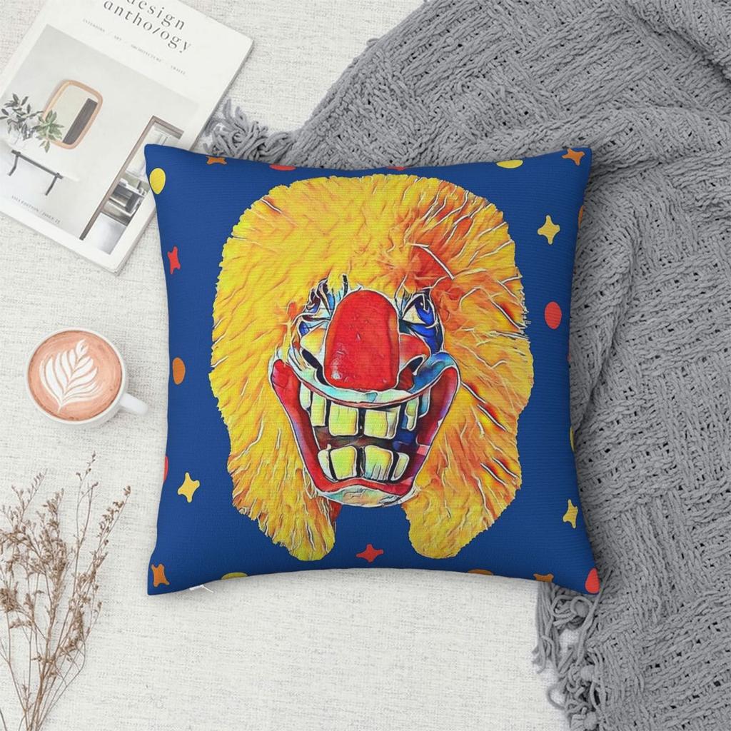 Waggis Basel Carnival Square Pillowcase Polyester Linen Velvet Pattern Zip Decorative Car Cushion Cover