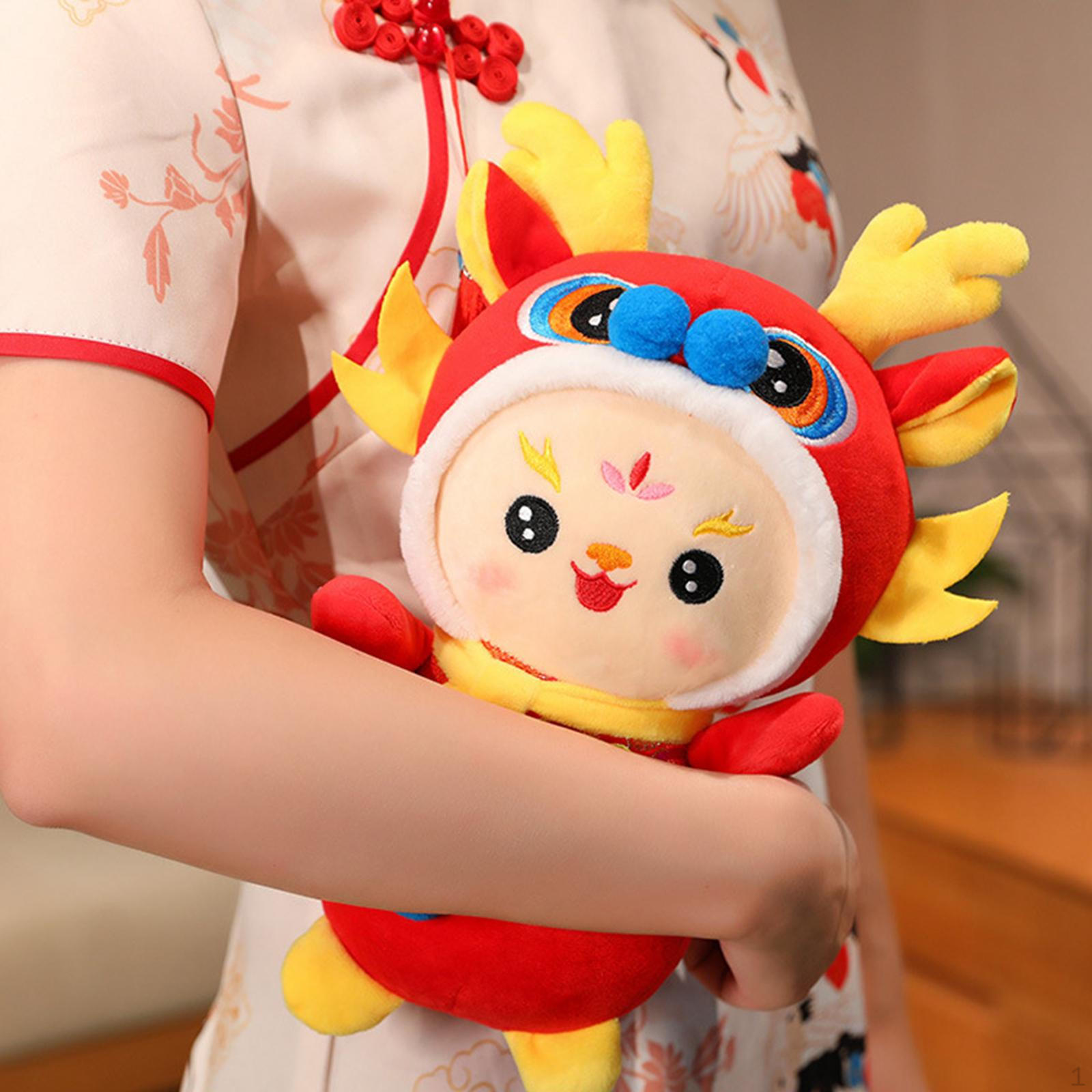 

Детский китайский дракон, подушка для объятий, игрушка, годовое украшение, милый стул для офиса 16cm