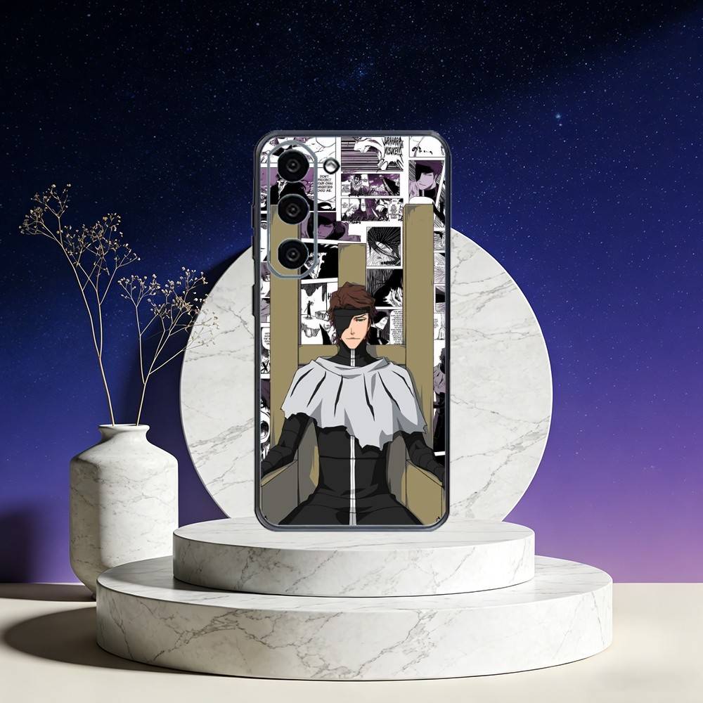 A-Anime A-Aizen S-Sousuke Phone Case For Samsung Galaxy A73,A72,A71,A70,A53,A52,A51,Others Soft Black Cover