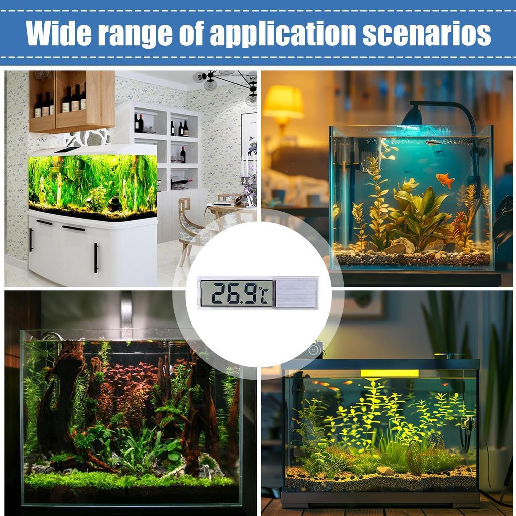 Aquarium Temperature Gauge 5-40 Fish Tank Temperature Gauge Precision Fish Tank Accessories For Saltwater Freshwater Aquarium