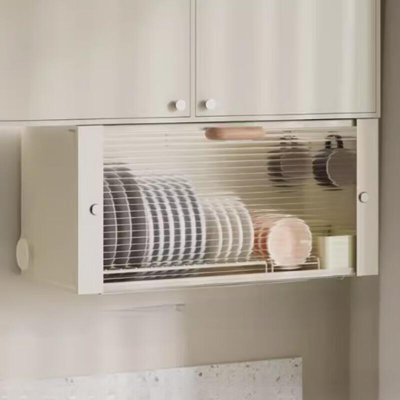Wall-Mounted Kitchen Dish Cabinet