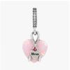 PAndora Mom Opalescent Pink Murano Pendant And Dangle Silver Charm 793202c01
