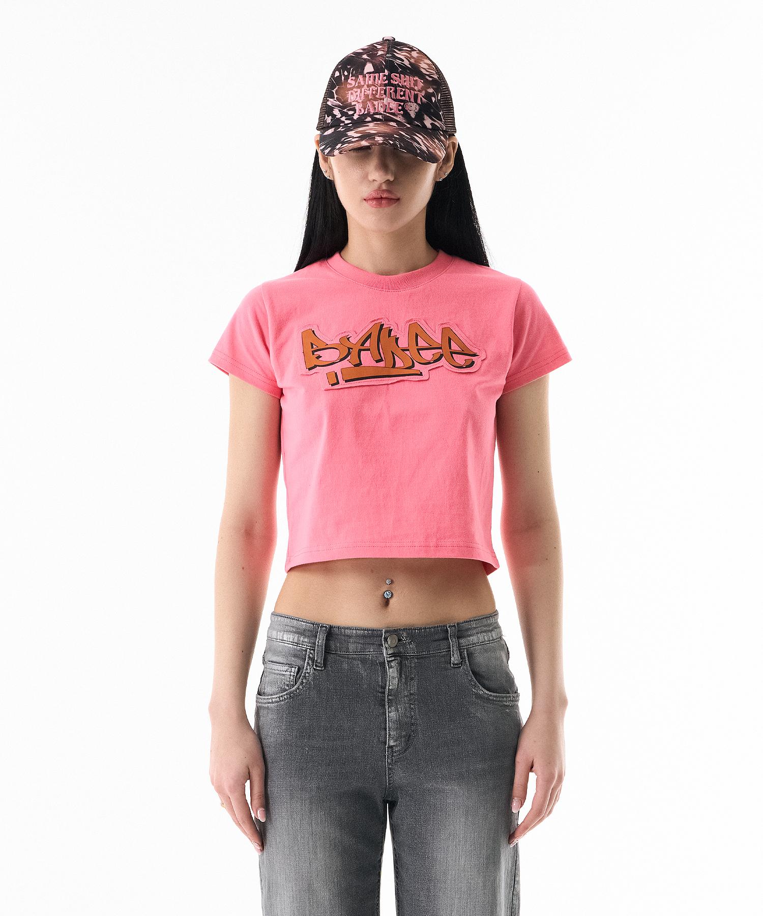 Buddy Graffiti Applique Top Pink S