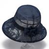 Womens Wide Brim Sun Hat Senior Ladies Breathable Foldable UV Protection Bucket In Khaki Gray Navy Lavender