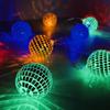 1 Stück batteriebetrieben 1,5 m 10 LEDs Spiegelkugel Lichterkette Modern Retro Disco Bar Party WeihnachtsKugel Lichterkette für Party-Dekoration