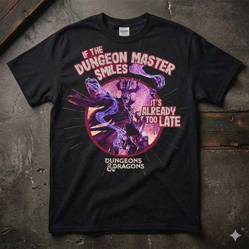 NEW! Dungeons And Dragons Dungeon Master Smiles Adult T Shirt Free Ship L