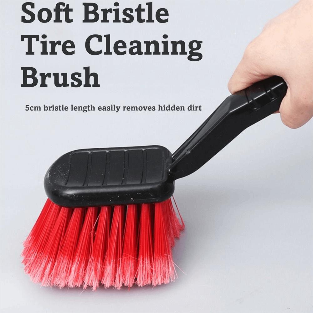 Ergonomic Design Car Wash Brush Effective Water Absorption Deep Cleaning Brush  For Car Wheels