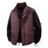 Men's Plus Size Lightweight Warm Cotton Vest, Winter Thickened Version