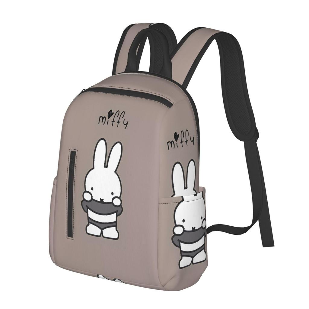 Asamike RucksackTagesrucksack, Stilvoll, Niedliches Miffy Design, Lässig, Großes Fassungsvermögen, Beliebt, Multifunktional, Perfektes Geschenk für College und High School