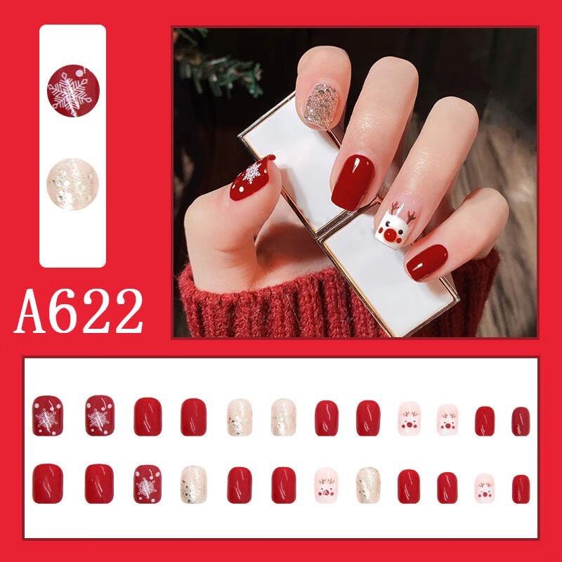 Fumade Winter Christmas Cartoon Press-On Nails