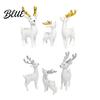 Mini Elk Statue Cute Woodland Dashboard Pcs 3 for Car Deer Figurines Animal Decoration Miniature Creative Gift Lovers Reindeer