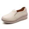 2026 new thick-soled muffin shoes casual women's single shoes elastic band rocking shoes wedge heel mother shoes
