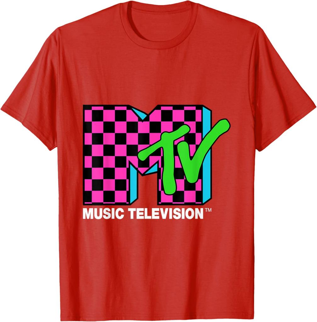 Summer Classic MTV Pattern Cotton Short Sleeved T-shirt