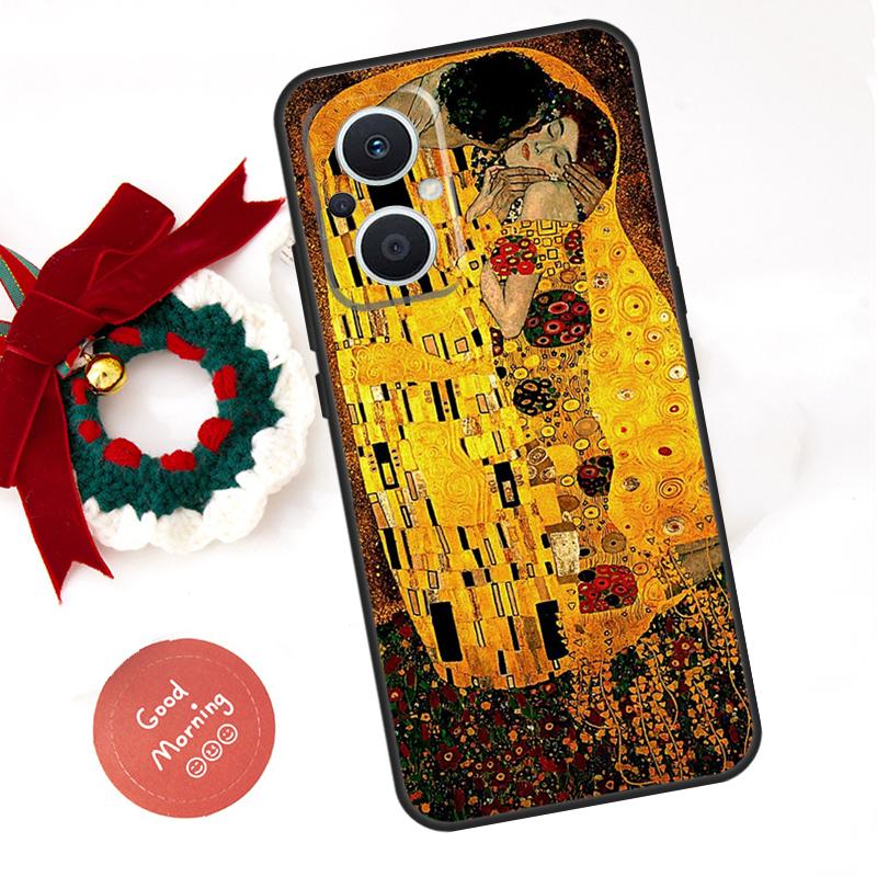 Starry Night Klimt Kiss Funda For OPPO Reno 8 Lite 10 11 12 13 14 Pro 11F 12F 13F 14F OPPO Find X8 X5 X6 X9 Pro Case