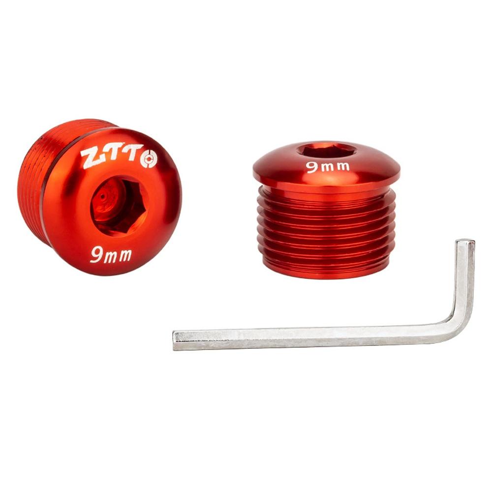 

ZTTO Aluminum Alloy Pedal Dust Caps M14 x 9mm Locking Screws Bike Accessories Repair Parts F